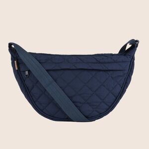 Ela X Jillian Harris Navy Quilted Crossbody Bag